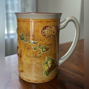 Vintage Island Heritage Hawaiian Islands Embossed Mug 2005